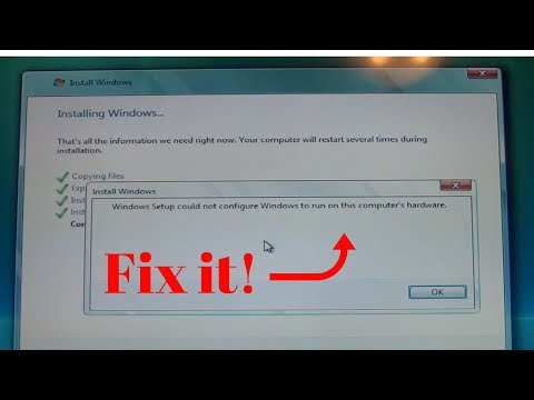 100% Fix: Windows Setup Configure Hardware | Win 7 & 10