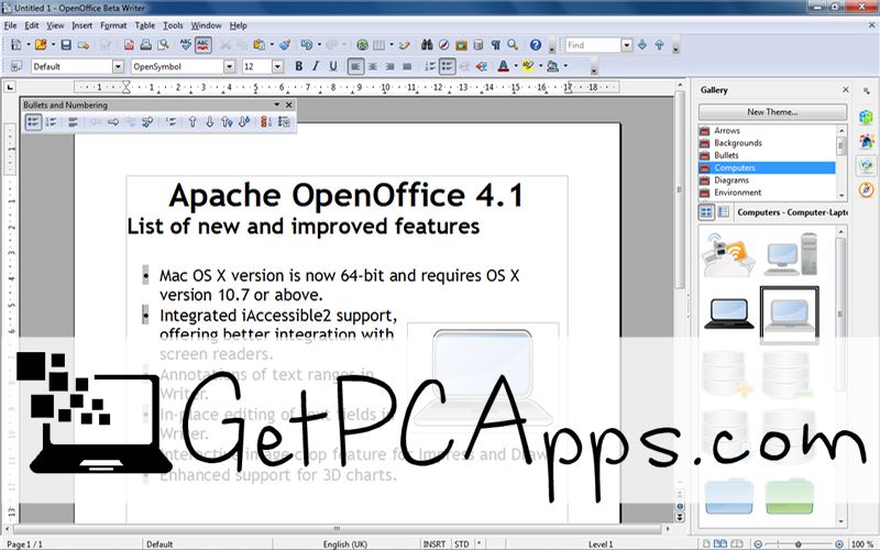 Download OpenOffice 4.1.10 [2024 Latest] Offline Setup | Windows 7, 8, 10, 11