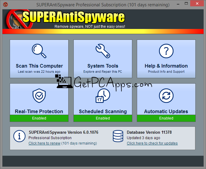 SUPERAntiSpyware Offline Installer Setup For Windows 7 | 8 | 10