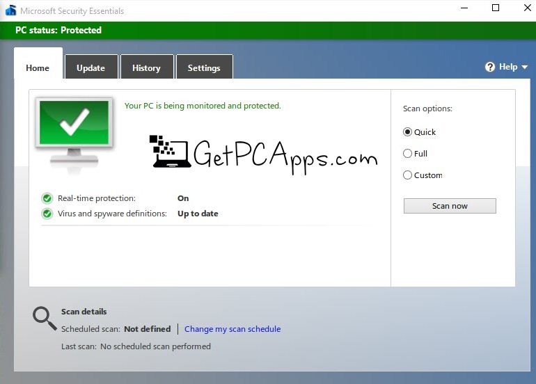 téléchargement de la révision de Microsoft Security Essentials pour Windows 7
