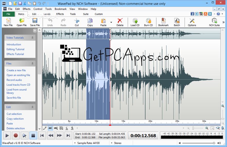 WavePad Audio Editor Offline Installer Setup For Windows 7, 8, 10, 11