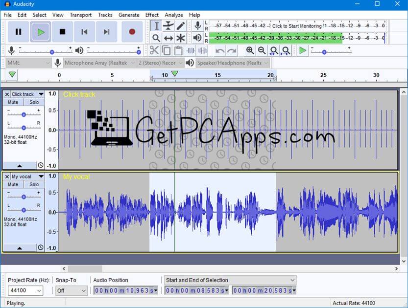 Download Audacity Offline Installer Setup Audio Editor For Windows 7, 8, 10