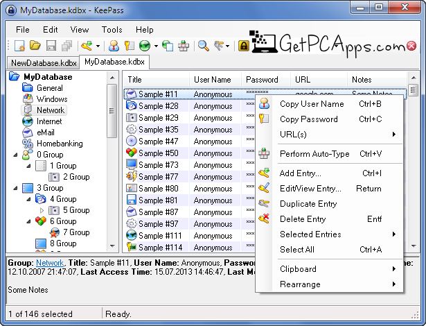 KeePass Password Manager Program Setup For Windows 7, 8, 10, 11