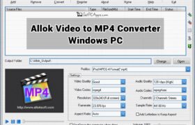 Allok Video to MP4 Converter Setup for Windows 7, 8, 10, 11