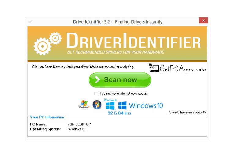 Driver Identifier Program Offline Installer Setup for Windows 7, 8, 10