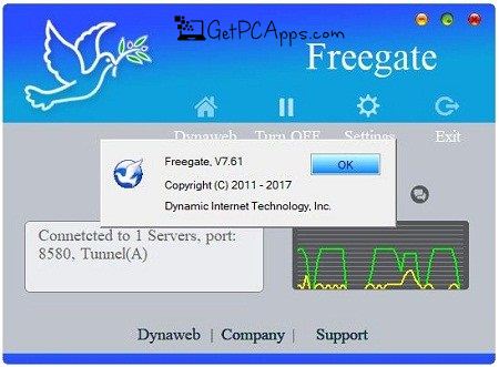 Freegate Professional 7.64 VPN Software Offline Setup Windows 7, 8, 10