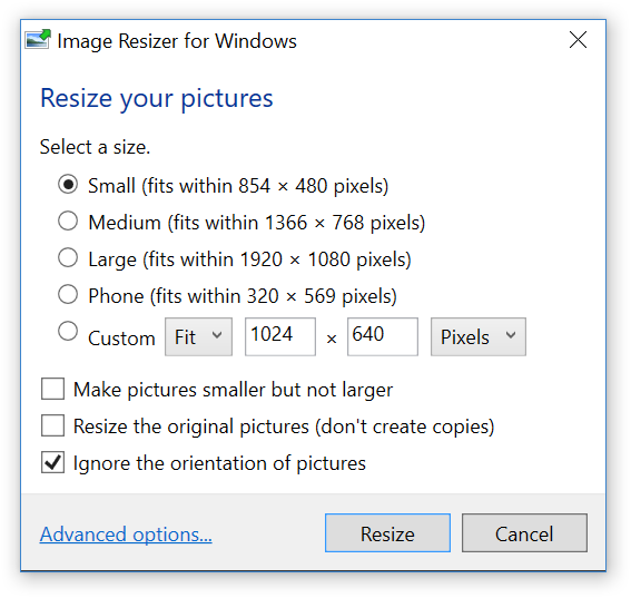 Download Windows Image Resizer 3.1.1 Utility for Windows 7, 8, 10, 11