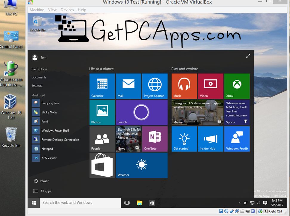 download windows 10 virtual environment