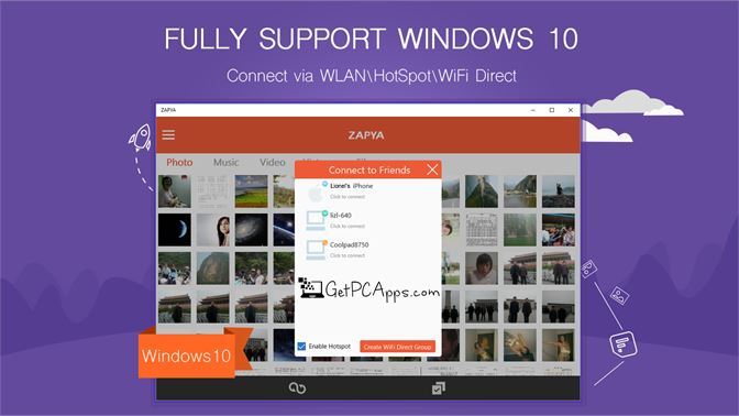 Download Zapya for Windows 7, 8, 10, 11 Offline Setup WiFi File Transfer