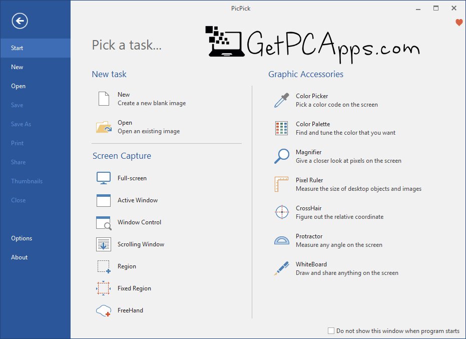 PicPick Design Tools, Screenshot & Color Pic 5.03 Offline Setup [Windows 10, 8, 7]