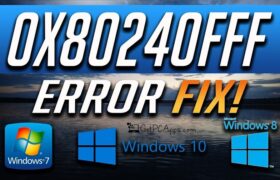 How to Fix Windows 10 Update Error 0x80240fff?