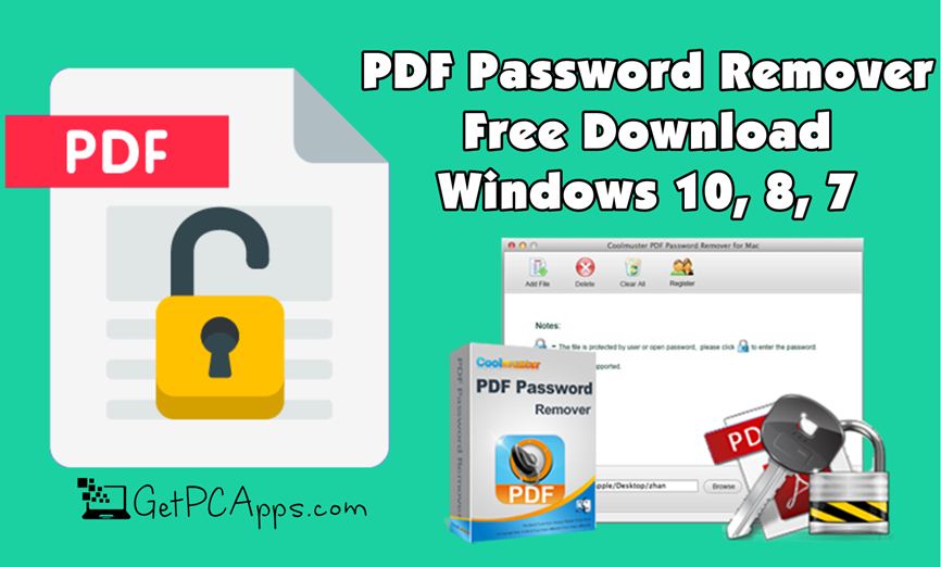 Coolmuster PDF Password Remover Free Download Win 11, 10, 8, 7
