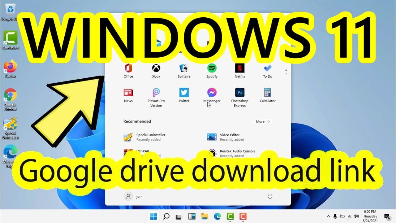 windows 11 iso download google drive